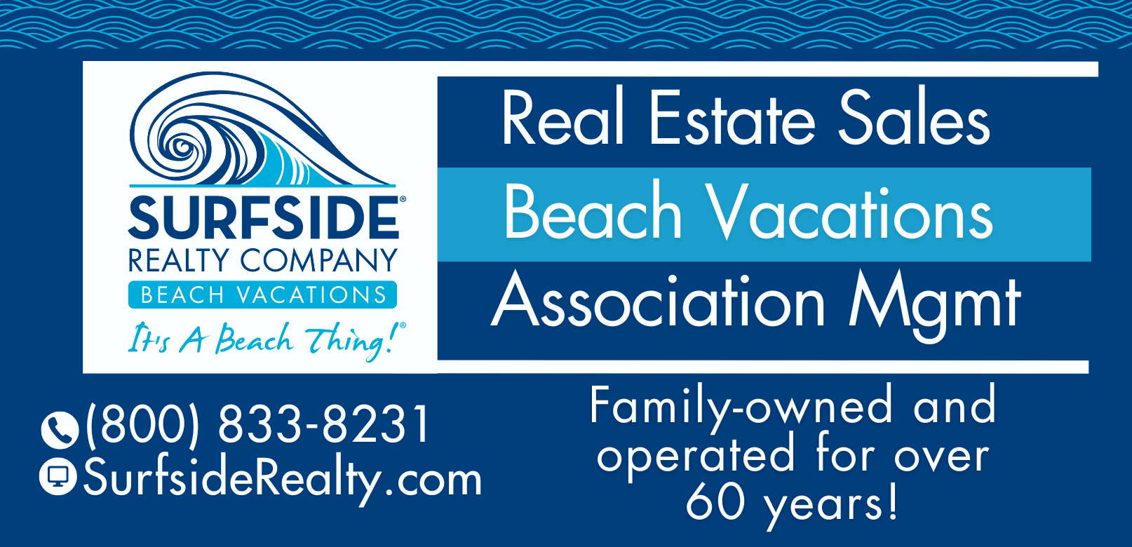Surfside Realty services ad